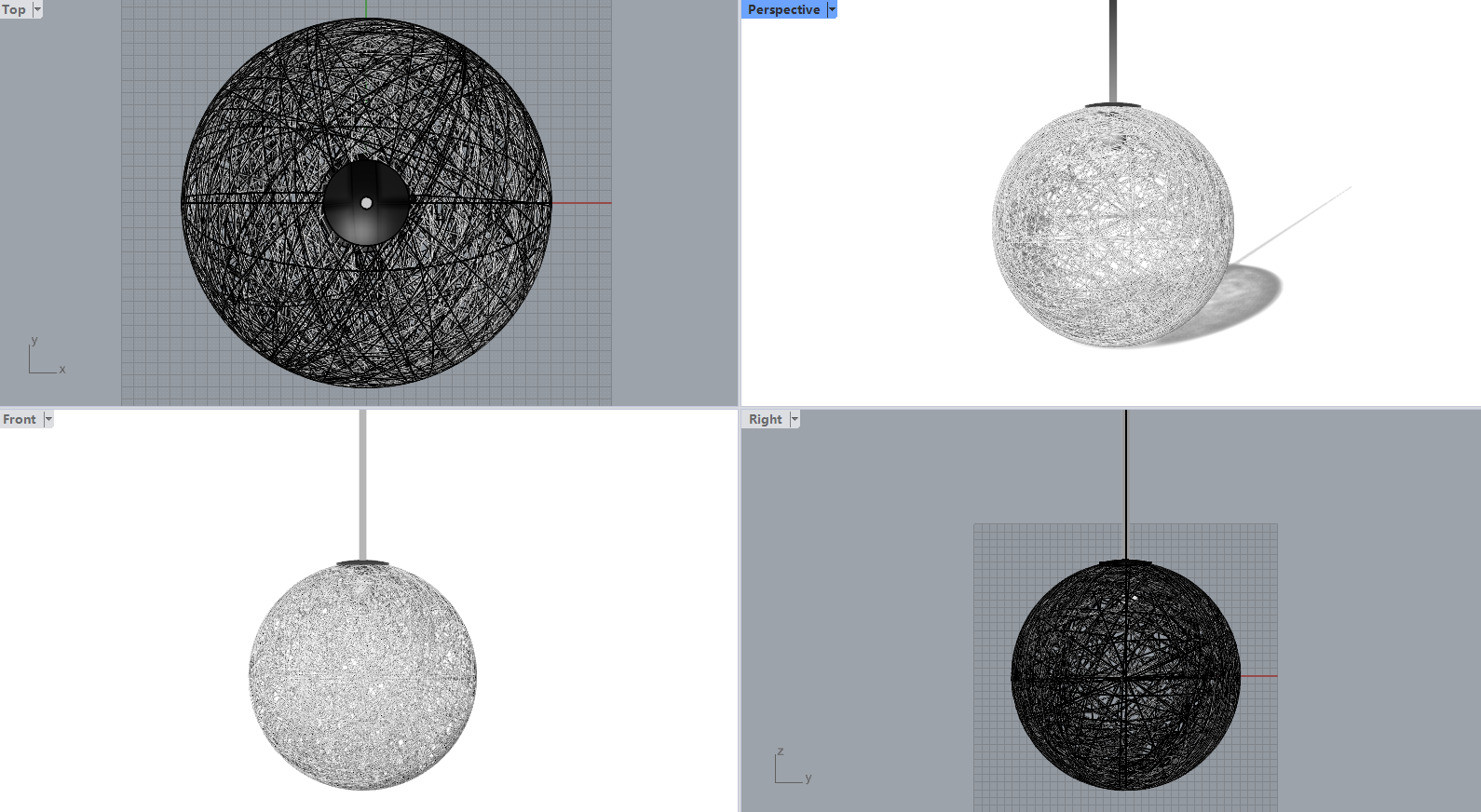 麻球灯Rhino犀牛3dm模型源文件和Keyshot文件下载